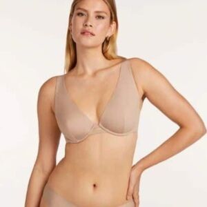 Thirdlove classic unlined plunge bra size 36G